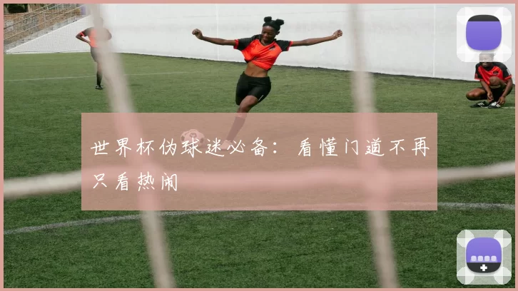世界杯伪球迷必备：看懂门道不再只看热闹