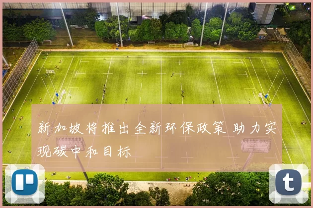 新加坡将推出全新环保政策 助力实现碳中和目标